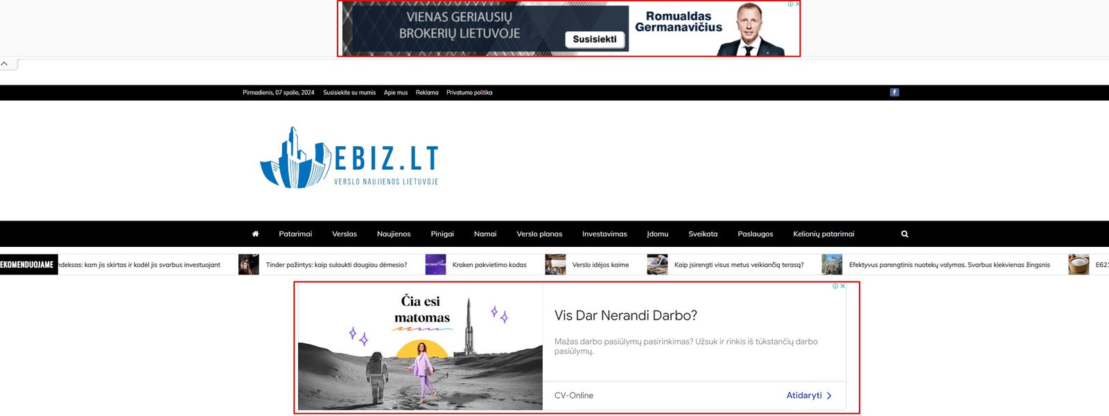 Google ads vaizdinė reklama